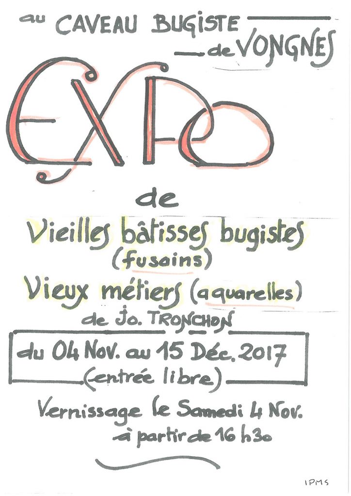 Expo Jo Tronchon Le Caveau Bugiste